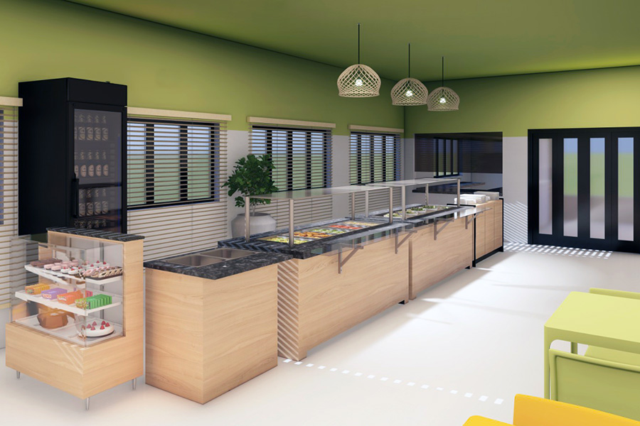 Restaurantes com layouts modernos e personalizados para a sua empresa